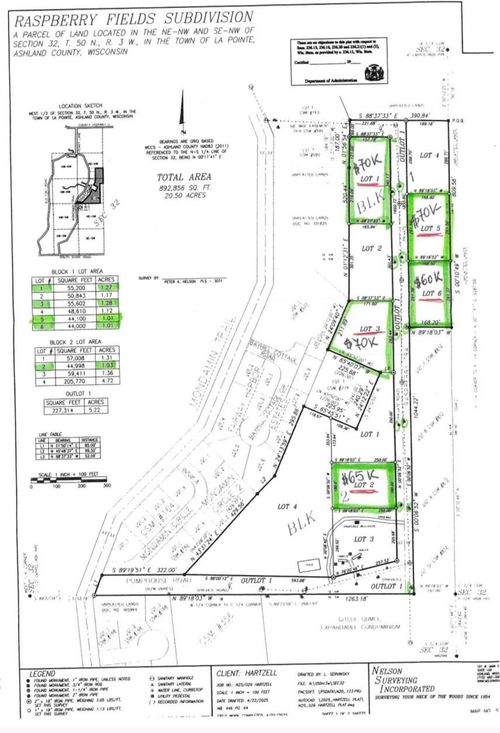 Lot 2, Block 2 Raspberry Trl, LaPointe, WI, 54850 | Card Image