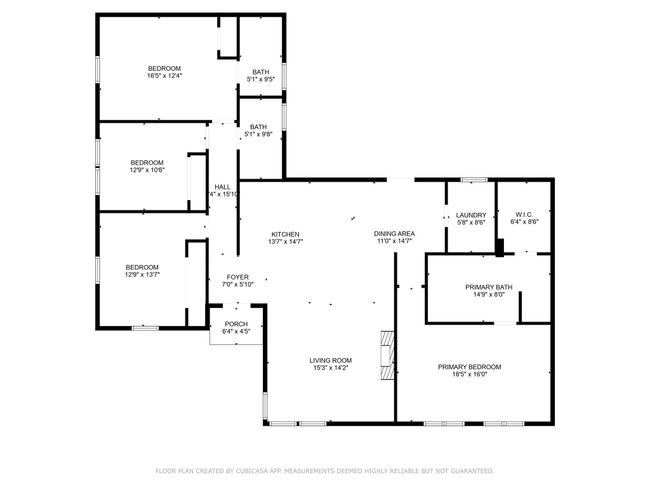 Updated floor plan with two suites; split plan has the primary on one side and a junior suite in the guest wing. | Image 27