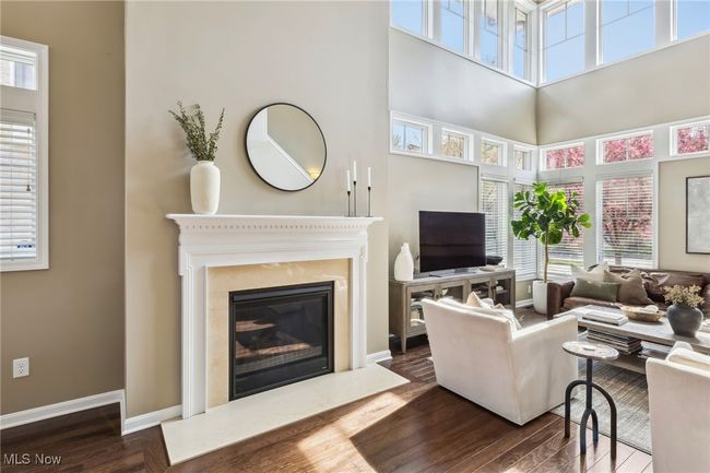 Close-up view of fireplace in living room | Image 7