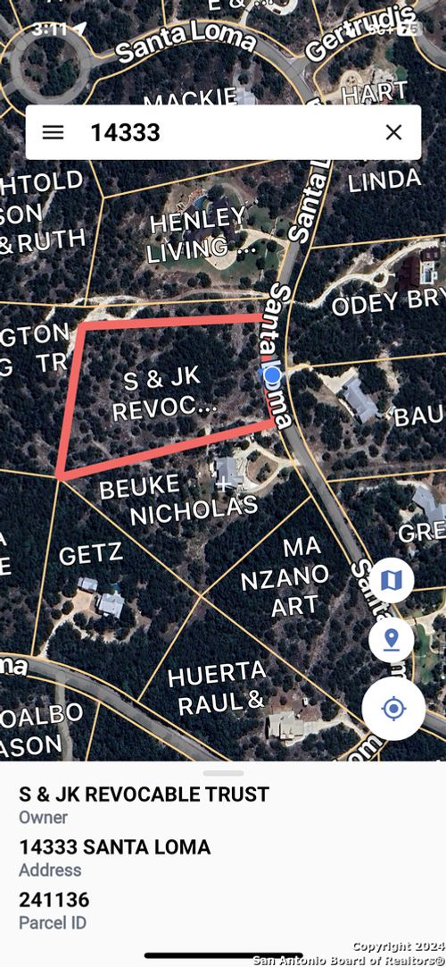 14333 Santa Loma, Helotes, TX, 78023-2982 | Card Image