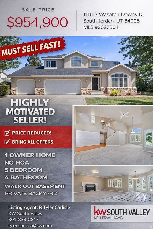 1116 W Wasatch Downs Dr, South Jordan, UT, 84095-9284 | Card Image