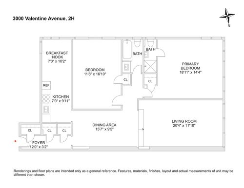 2h-3000 Valentine Ave, Bronx, NY, 10458-1624 | Card Image