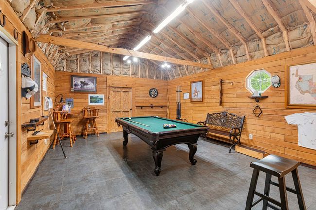 28x16 party barn, heated & cooled with laminate flooring and wood accent walls | Image 4