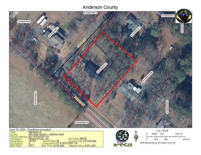 501 Hickory Ln, House other with 3 bedrooms, 2 bathrooms and null parking in Pendleton SC | Image 20