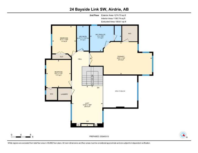 24 Bayside Link Sw, Home with 4 bedrooms, 3 bathrooms and 5 parking in Airdrie AB | Image 49