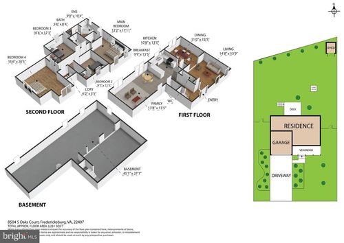 8504 S Oaks Ct, FREDERICKSBURG, VA, 22407-8729 | Card Image