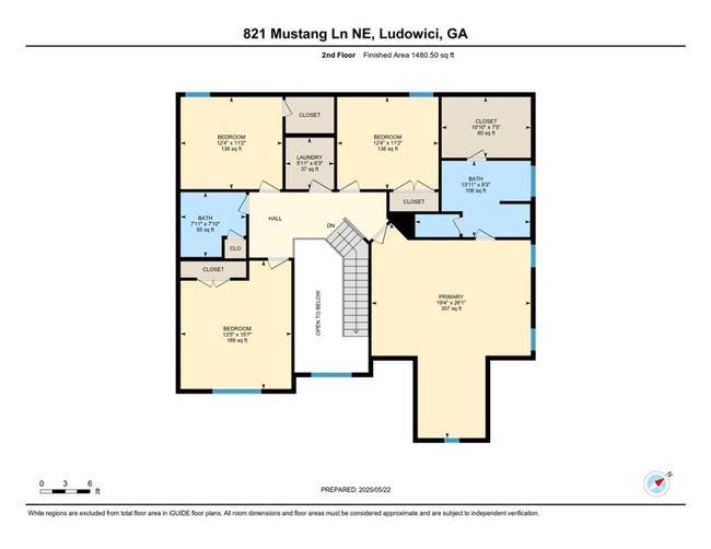 Upper level floor plan. | Image 46