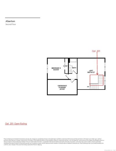 Second Floor- this home features the open railing in loft option. | Image 3