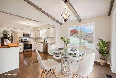 Open Kitchen with Vaulted Informal Dining Space (Virtually Staged) | Image 1