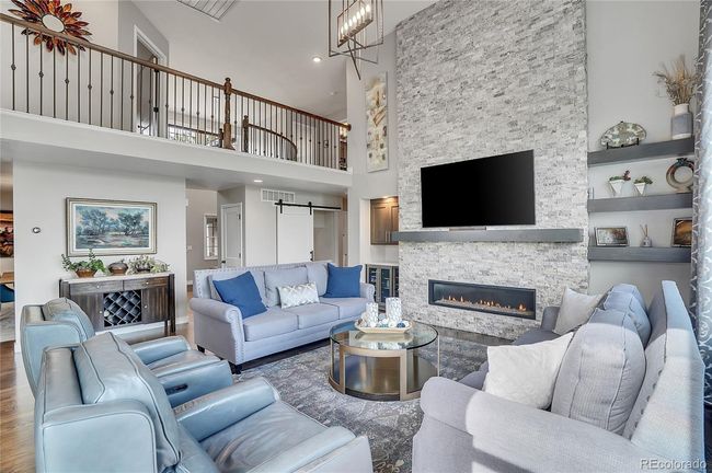 Updated fireplace and bar area | Image 5