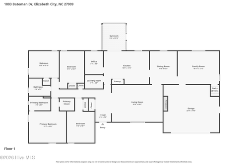 1003 Bateman Dr, Elizabeth City, NC, 27909-2939 | Card Image