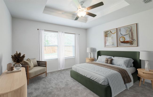 Owner's suite with private bath *Photos of furnished model. Not actual home. Representative of floor plan. Some options and features may vary | Image 8