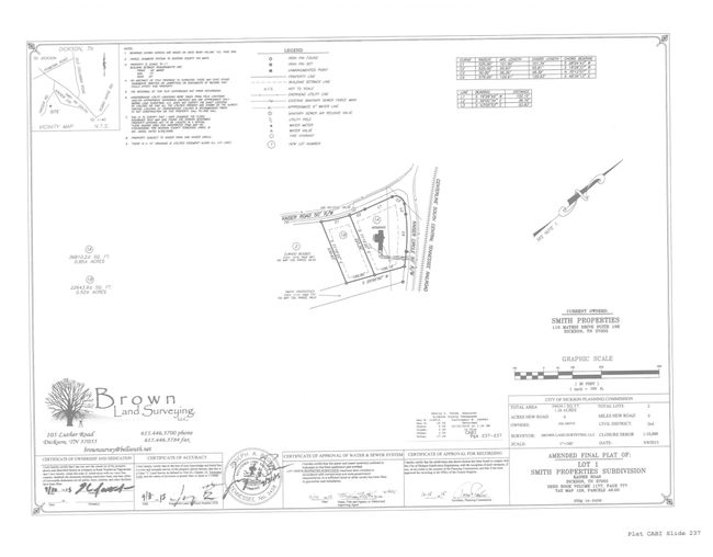 Amended Plat for Lot 1-B Survey reflecting .52 Acres+/- | Image 39