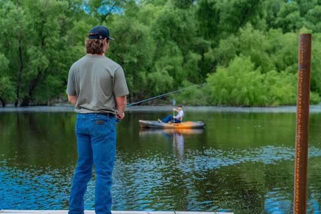 Fishing and kayaking on lake at back of property | Image 5