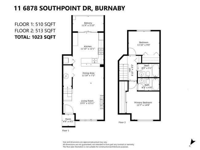 11 - 6878 Southpoint Drive, Townhouse with 2 bedrooms, 2 bathrooms and 1 parking in Burnaby BC | Image 24