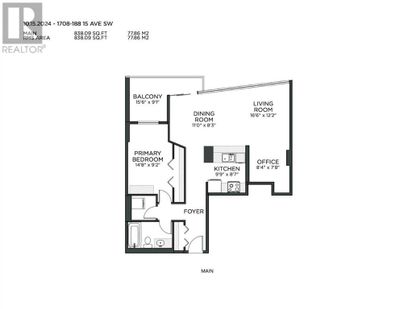 203 - 188 15 Ave Sw, Condo with 1 bedrooms, 1 bathrooms and 1 parking in Calgary AB | Image 2