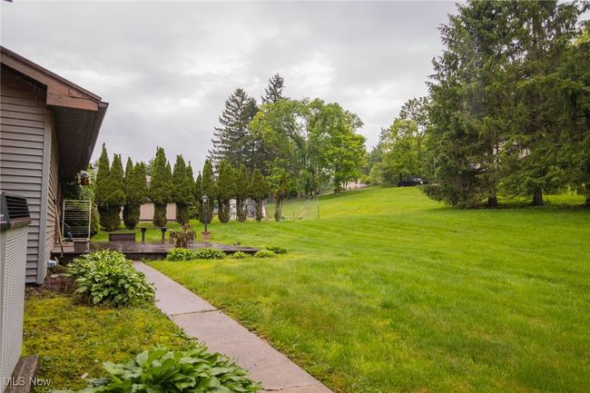 View of green lawn with view of wooded area | Image 16
