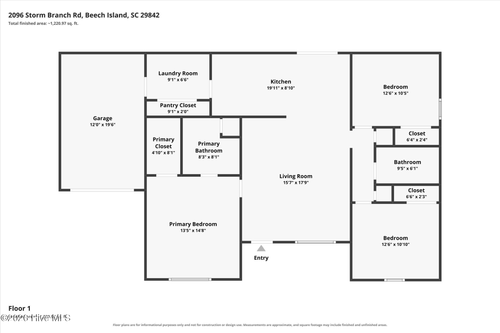 2096 Storm Branch Rd, Beech Island, SC, 29842-9484 | Card Image