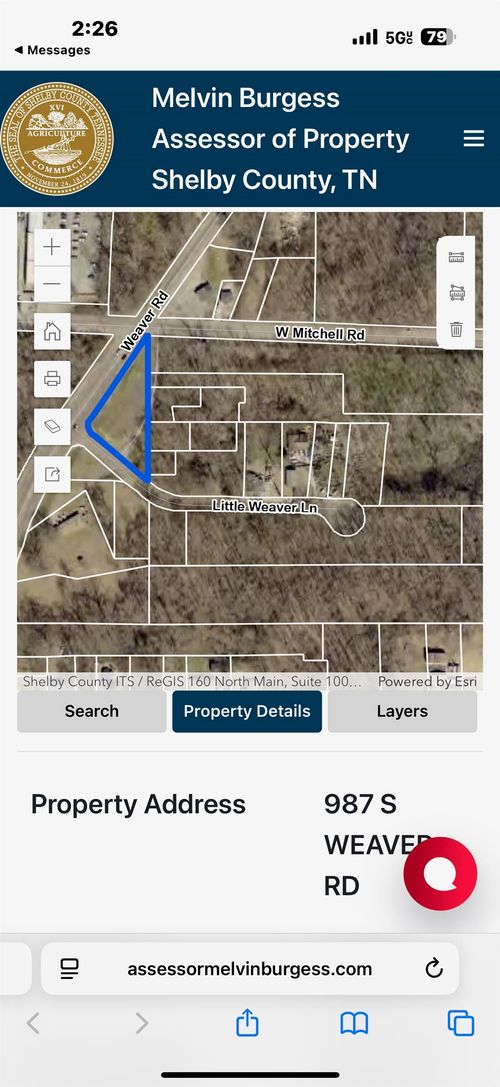 987 Little Weaver Ln, Memphis, TN, 38109-8015 | Card Image