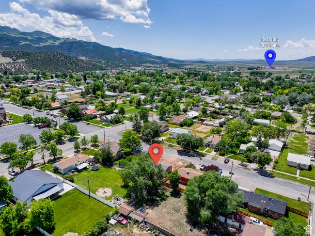 Aerial perspective of suburban area with a mountain backdrop | Image 29