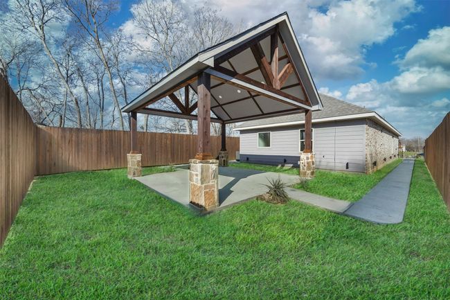 View of yard featuring a gazebo and a patio | Image 28