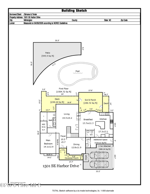 1501 Se Harbor Dr, Wilmington, NC, 28409-4853 | Card Image