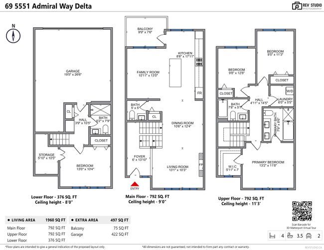 69 - 5551 Admiral Way, Townhouse with 4 bedrooms, 3 bathrooms and 3 parking in Delta BC | Image 34