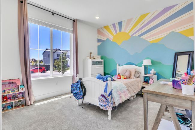 Carpeted bedroom featuring recessed lighting and baseboards | Image 14