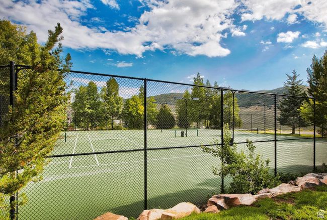 View of sport court with a mountain view | Image 25