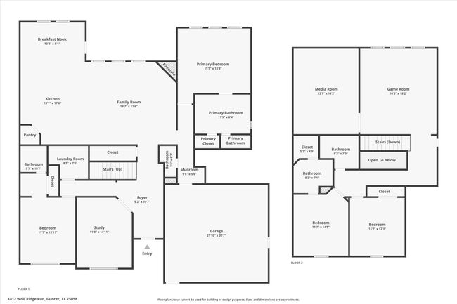 1412 Wolf Ridge Run, House other with 4 bedrooms, 5 bathrooms and null parking in Gunter TX | Image 40