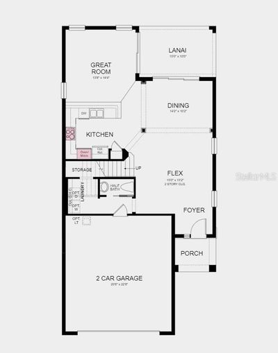 Floor Plan - Structural options added include; gourmet kitchen and game room | Image 2