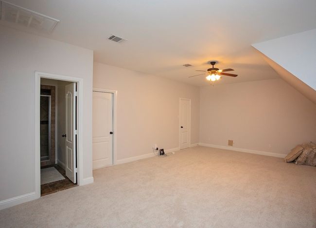 Upstairs full bathroom featuring vanity and a stall shower | Image 16