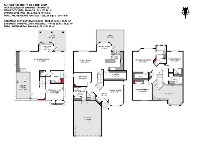 59 Schooner Close Nw, Home with 4 bedrooms, 3 bathrooms and 4 parking in Calgary AB | Image 35