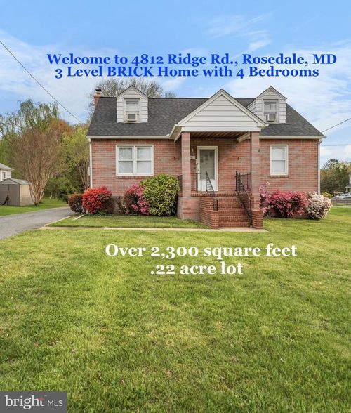 4812 Ridge Rd, ROSEDALE, MD, 21237-3340 | Card Image