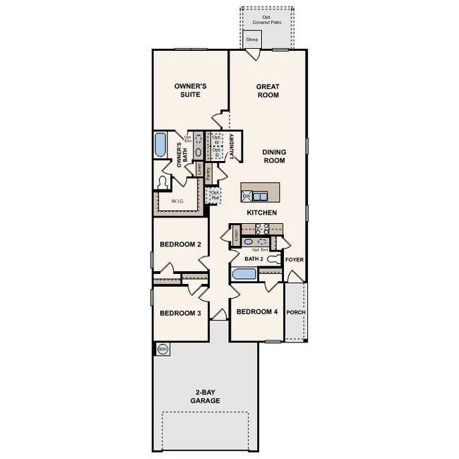 13307 Swift Wind Dr, House other with 4 bedrooms, 2 bathrooms and null parking in Buda TX | Image 4