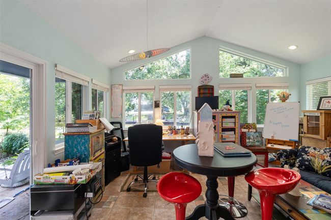Windows of Studio overlooking Koi Pond. French doors to access back yard | Image 32