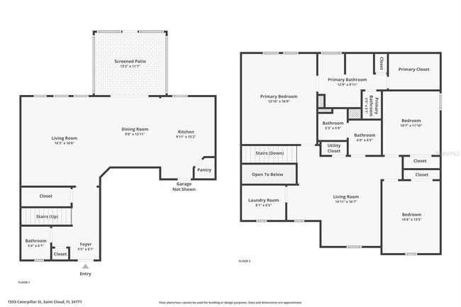 1553 Caterpillar St, House other with 3 bedrooms, 3 bathrooms and null parking in SAINT CLOUD FL | Image 35