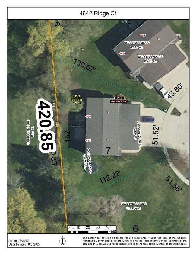4642 Ridge Court, Condo with 3 bedrooms, 2 bathrooms and null parking in MANITOWOC WI | Image 30