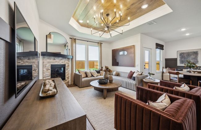 Gathering room drenched in natural light, creating a warm atmosphere *Model representation | Image 8