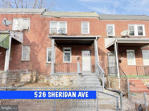 526 Sheridan Ave, BALTIMORE, MD, 21212-4242 | Card Image