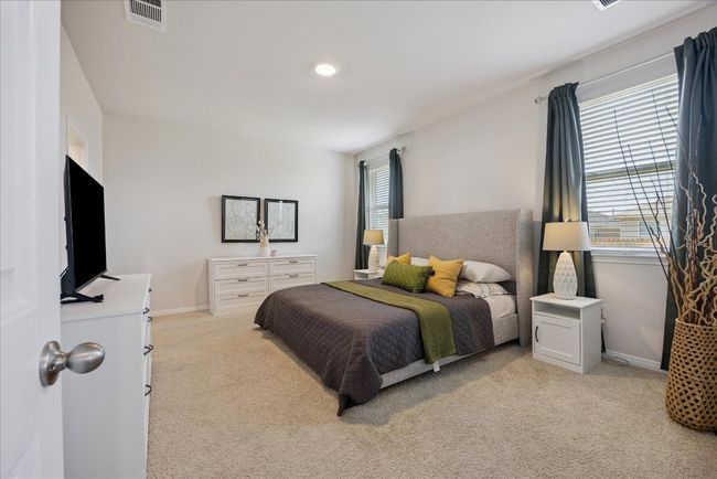 Bedroom featuring light carpet and recessed lighting | Image 25