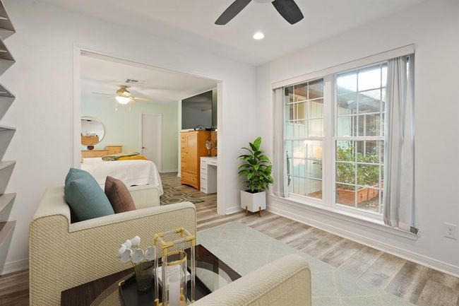 Bonus nook in the primary suite with beautiful backyard views and a door to the backyard. | Image 15