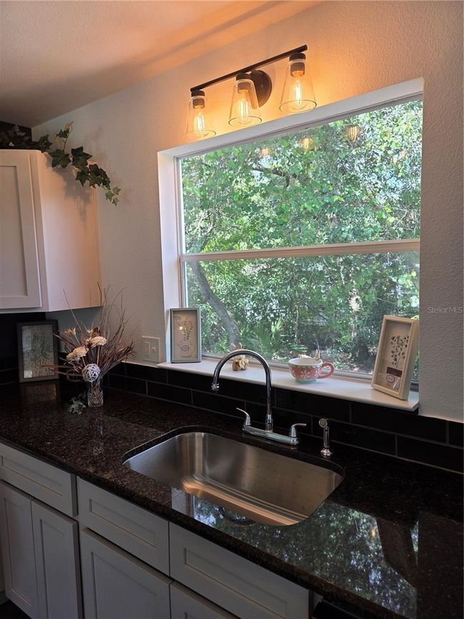 Stainless Steel Sink, View out Kitchen Window | Image 7
