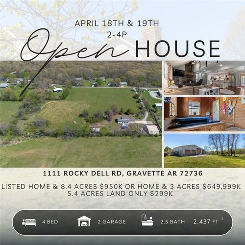 1111 Rocky Dell Rd Ne, Gravette, AR, 72736-8834 | Card Image