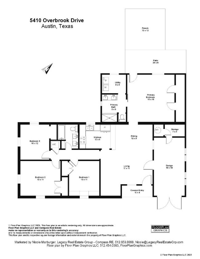 5410 Overbrook Dr, House other with 3 bedrooms, 2 bathrooms and null parking in Austin TX | Image 5
