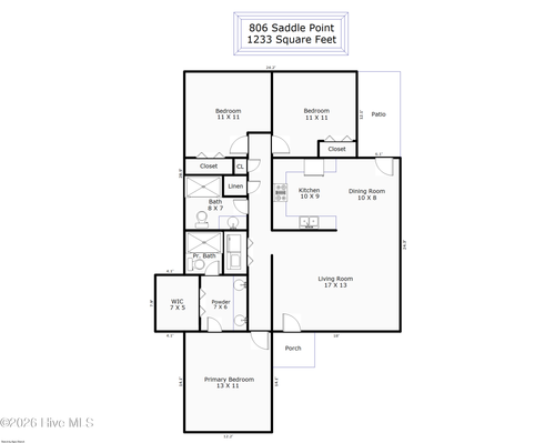 806 Saddle Pt, Wilmington, NC, 28411-1064 | Card Image
