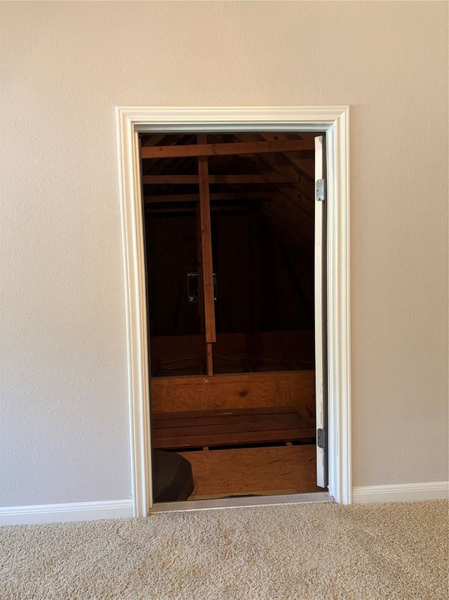 Interior details with baseboards, carpet floors, and a sauna | Image 32