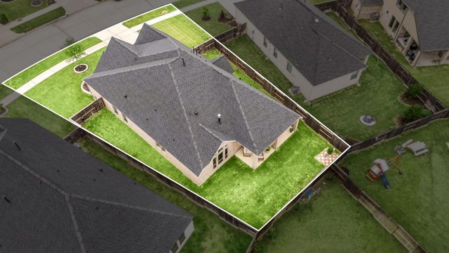 This home sits on a large lot with ample yard space in front and the back, lush landscaping and a well-maintained yard. Plenty of space to accommodate guests, parking and situated on a quiet street in the Cross Creek Ranch community. | Image 22