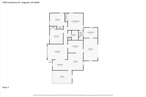 2405 Ponderosa Dr, Augusta, GA, 30904-3310 | Card Image