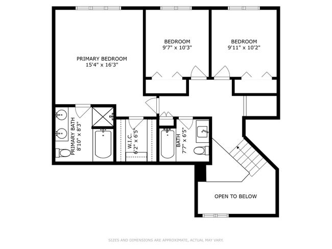 Upper level floor plan | Image 44